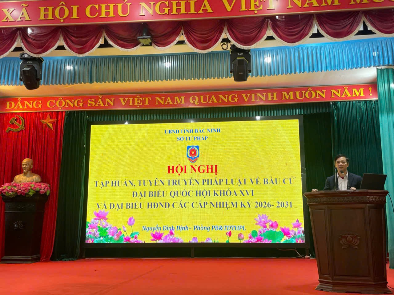 Xã Yên Thế tổ chức tập huấn tuyên truyền bầu cử đại biểu Quốc hội khóa XVI