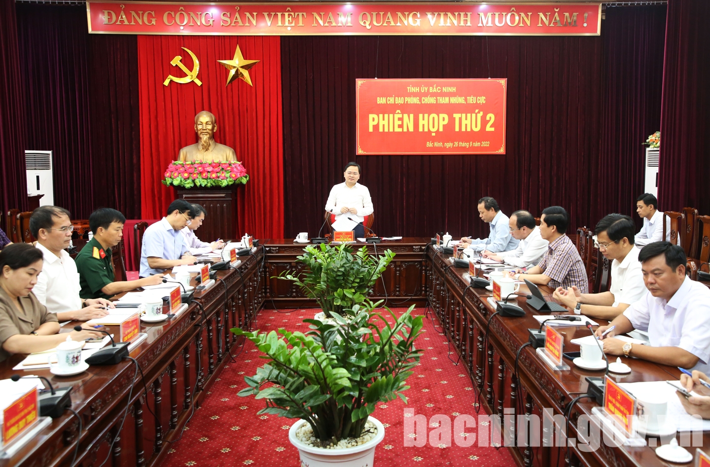 Ban Chỉ đạo phòng, chống tham nhũng, tiêu cực tỉnh Bắc Ninh họp phiên thứ 2